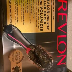 Revlon Black and Pink Hair Dryer Brush